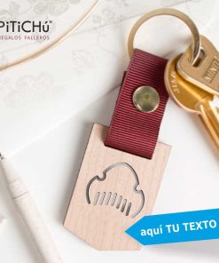 llavero fallero pentágono peineta personalizada