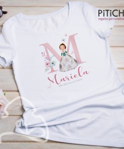 camiseta fallera con inicial
