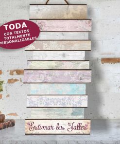 tabla con frases personalizables