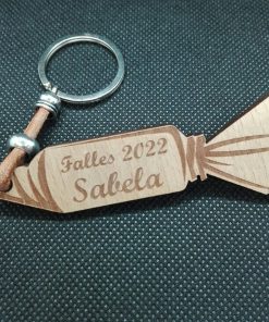 llavero fallero petardo personalizable