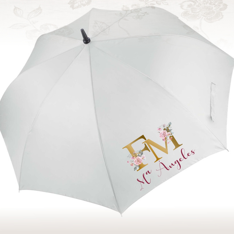 Anciano brecha Articulación Gran paraguas personalizado para Fallera Mayor "FM" + nombre