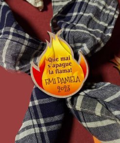 sujeta pañuelo forma de llama