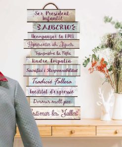 tabla frases presidente infantil personalizable