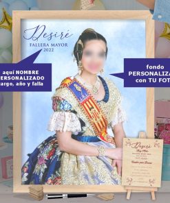 Cuadro para firmas Fallera