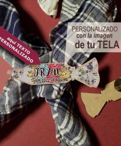 sujeta pañuelo petardo con tela personalizable