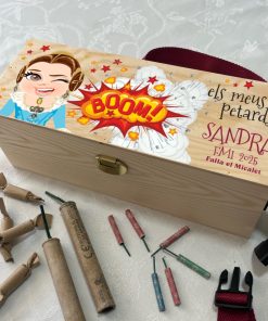 caja de petardos personalizable con fallera