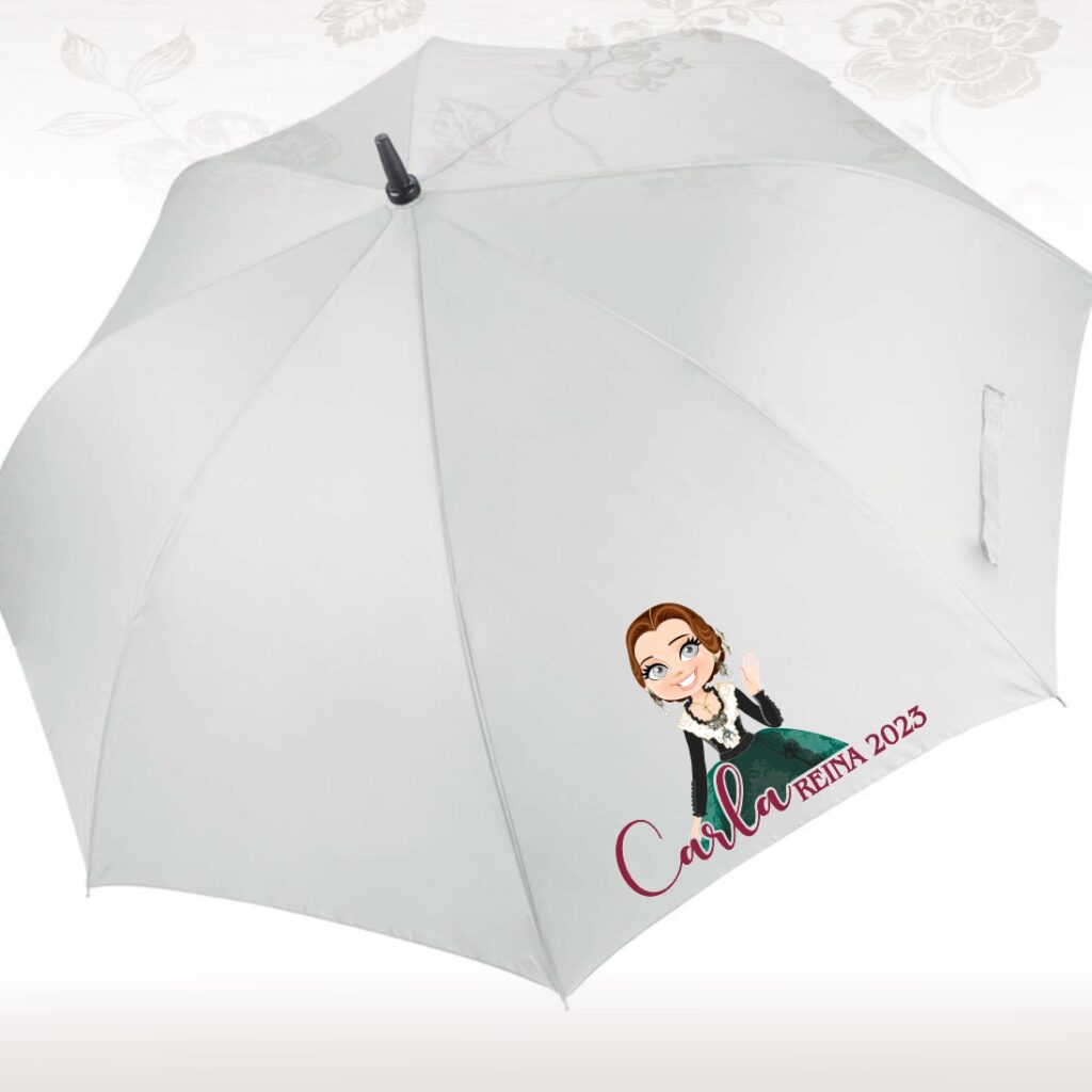 pitichu paraguas castellonera personalizable