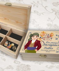 pitichu caja para insignias fallero