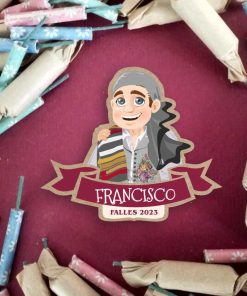 pin fallero de madera pitichu