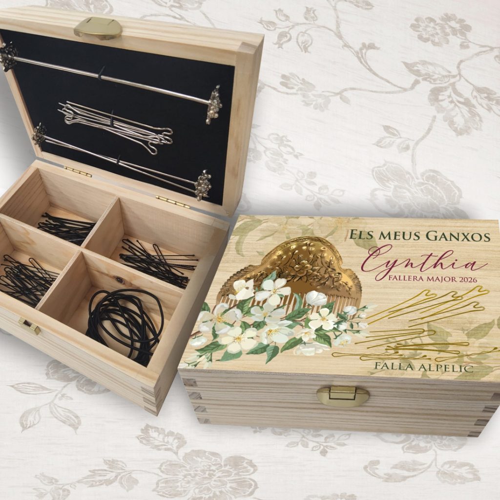caja para ganchos y horquillas