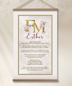 cartel conmemorativo para fallera mayor