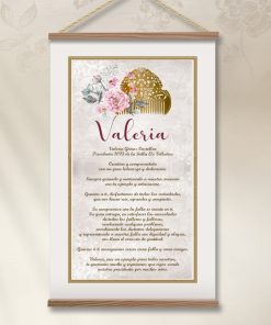cartel conmemorativo personalizable