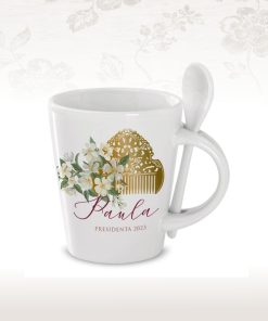 taza cerámica peineta azahar personalizable