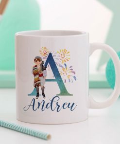 taza personalizable inicial y fallero
