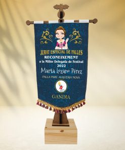 trofeo estandarte personalizable fallera