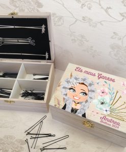 caja para guardar ganchos belleza alicantina
