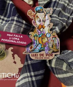 pasador de pañuelo con falla personalizable