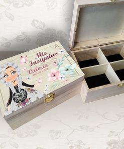 caja para insignias con belleza alicantina