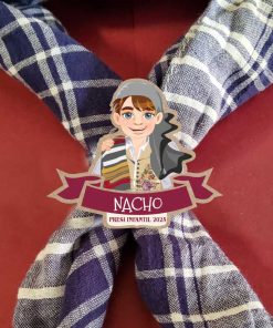 sujeta pañuelo con fallero infantil personalizable