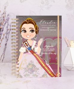 agenda personalizable con ilustración fallera