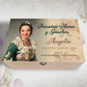 Caja para moños, peinetas y ganchos  PERSONALIZABLE con FOTO