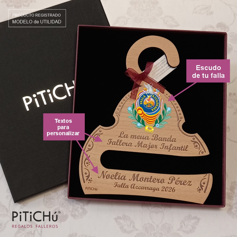 Percha para Banda PERSONALIZABLE con Escudo de la Falla - Imagen 2