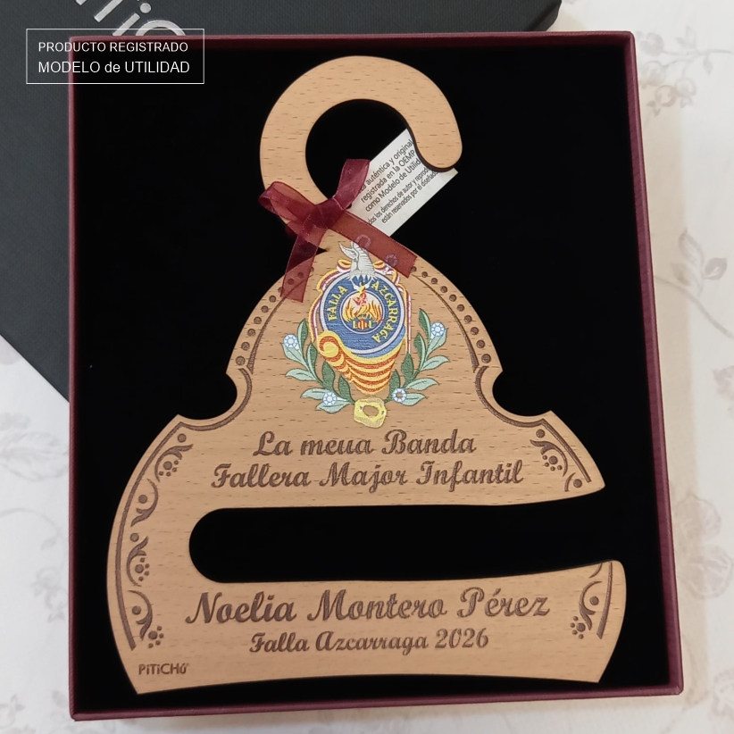 Percha para banda con el escudo de la falla