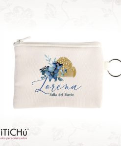 Monedero fallero con llavero personalizable