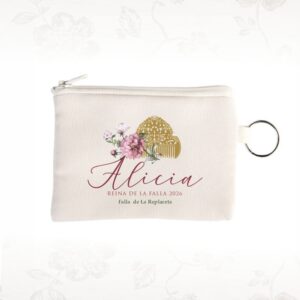 Monedero fallero con llavero personalizable