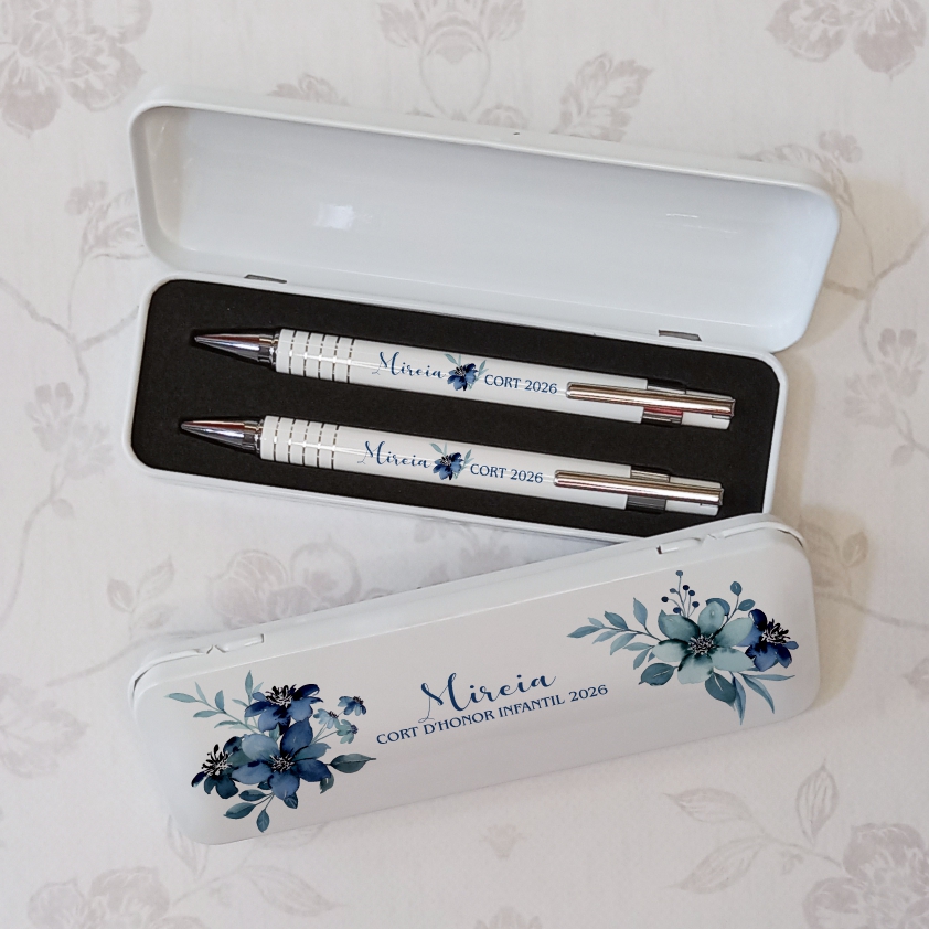 estuche boligrafo y portaminas personalizable