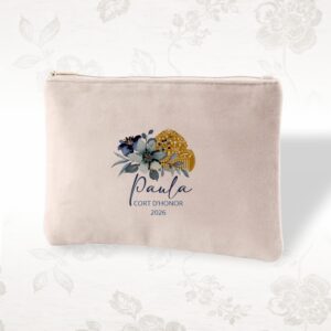 neceser personalizable de terciopelo