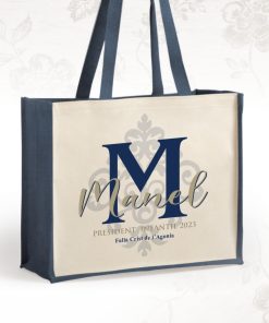 bolsa pelu incicial azul marino