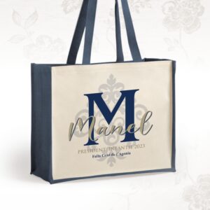 bolsa pelu incicial azul marino