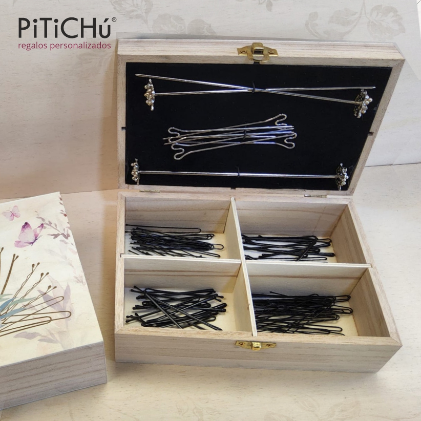 Caja para Ganchos y Horquillas PERSONALIZABLE con Castellonera - Imagen 3
