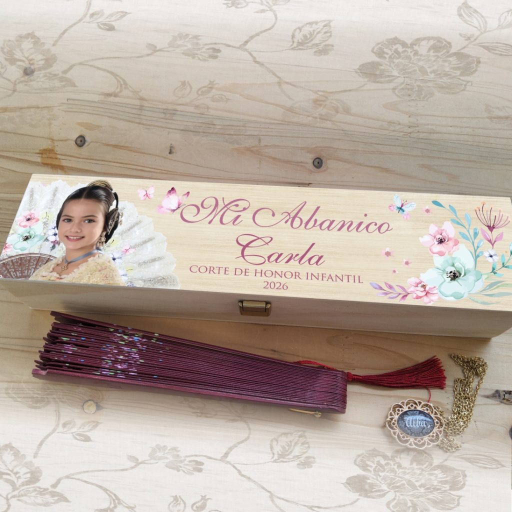 Caja para guardar abanico