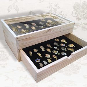 caja expositor insignias