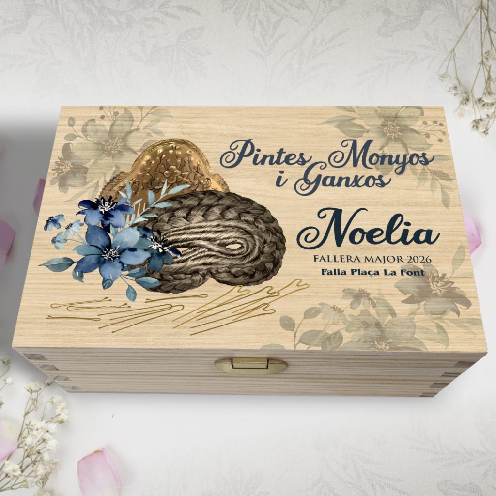 Caja para postizos, peinetas y ganchos