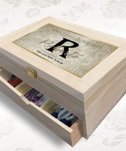 caja para calcetines y lligacames personalizable
