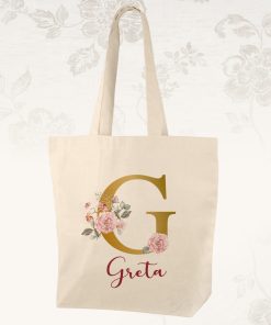 bolsa fallera personalizable con la inicial