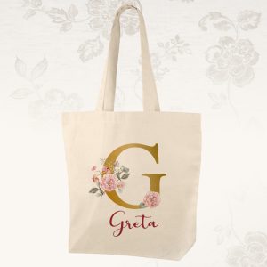 bolsa fallera personalizable con la inicial