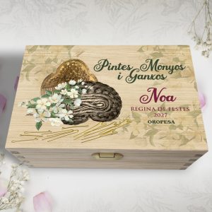 caja para peinetas y pelo postizos