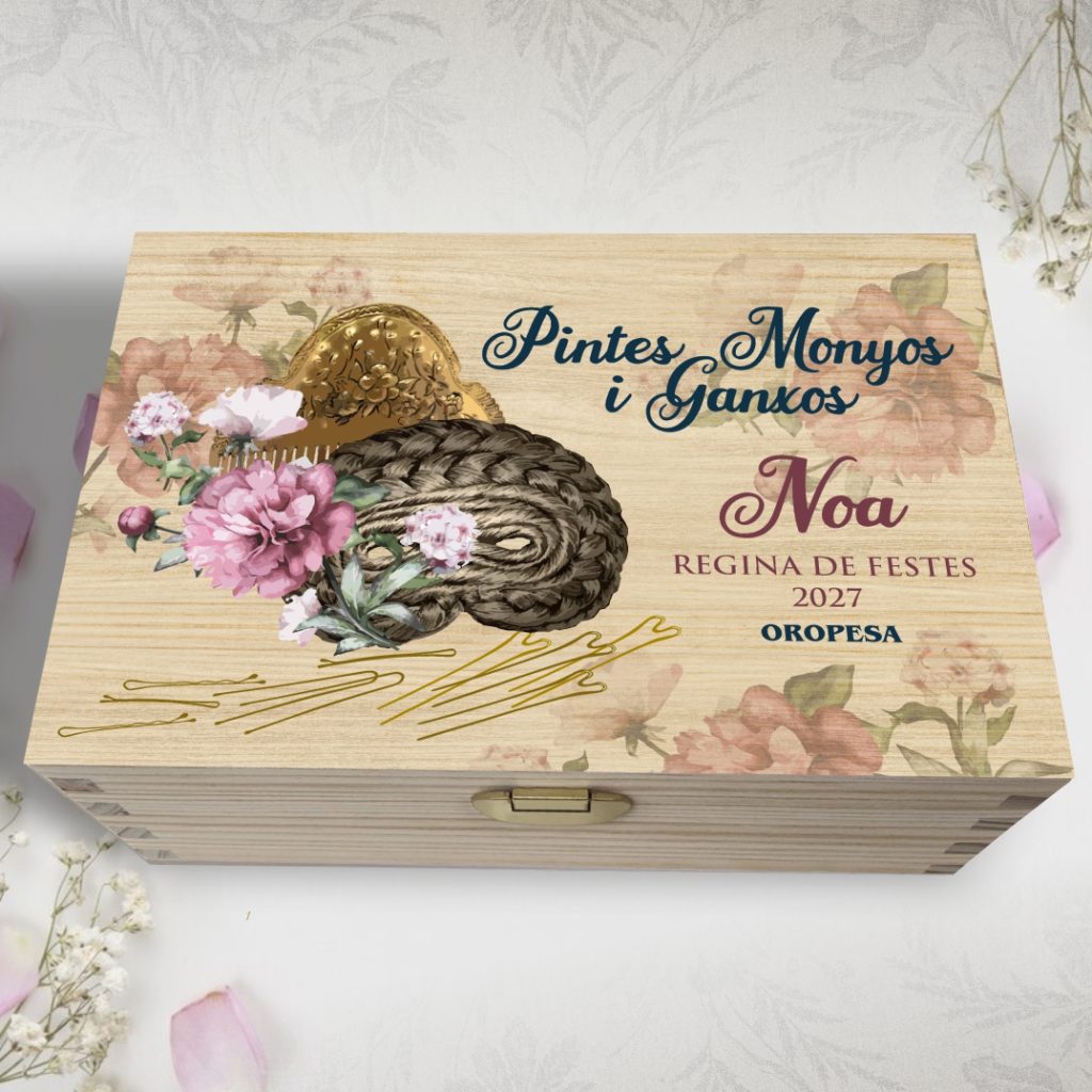 caja para moños, peinetas y ganchos