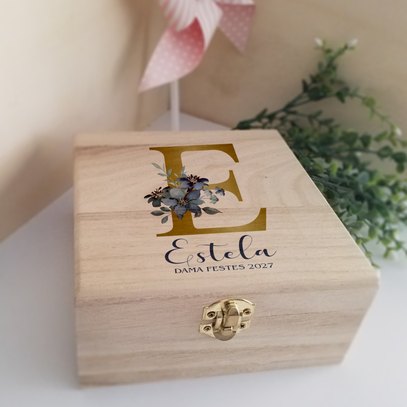 joyero con inicial personalizado