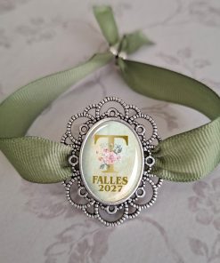 pulsera fallera con inicial personalizada