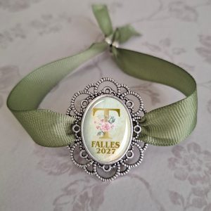 pulsera fallera con inicial personalizada