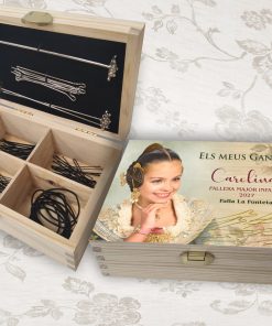 caja para ganchos con foto