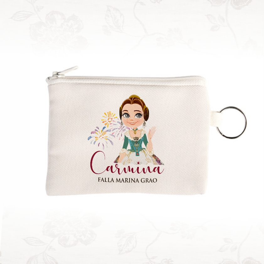 monedero fallera personalizado