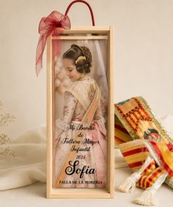 caja para banda de madera con foto