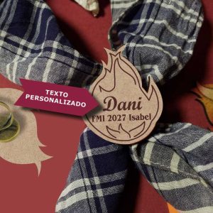 sujeta pañuelo fallero llama