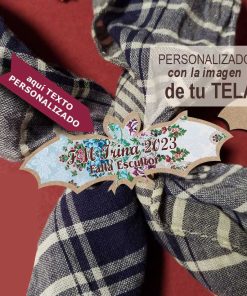 sujeta pañuelo murcielago estampado